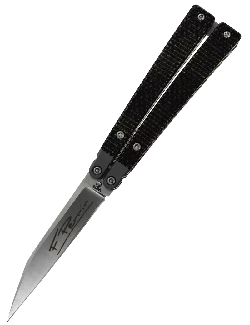FRED PERRIN FPBBK Black – VG10 Butterfly Knife First Run