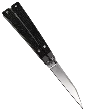 FRED PERRIN FPBBK Black – Couteau papillon VG10 First Run