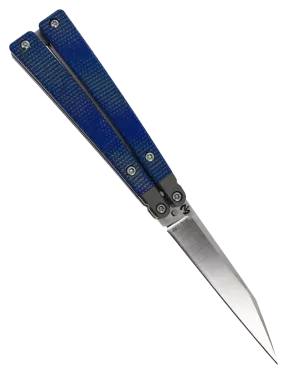 FRED PERRIN FPBBL Blue – Couteau papillon VG10 First Run