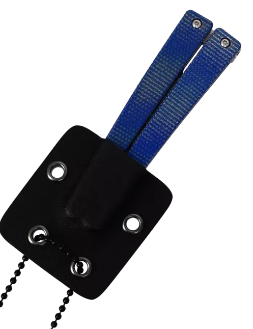 FRED PERRIN FPBBL Blue – Couteau papillon VG10 First Run