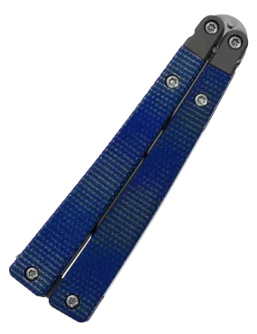 FRED PERRIN FPBBL Blue – Couteau papillon VG10 First Run