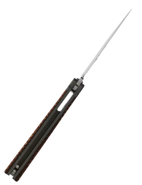 FRED PERRIN FPBGY Brown – Couteau papillon VG10 First Run