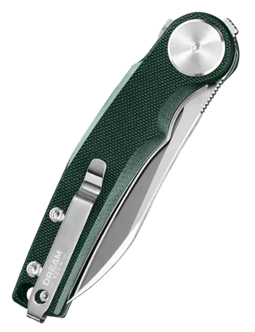 DREAMTECH D3618GGR – Couteau EDC D2 G10 Vert