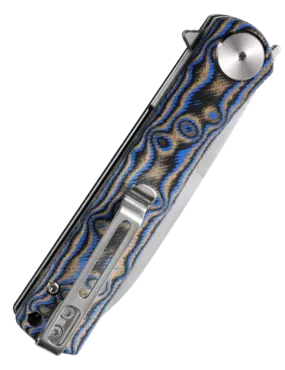DREAMTECH D3896MBL – Couteau EDC D2 Micarta Bleu