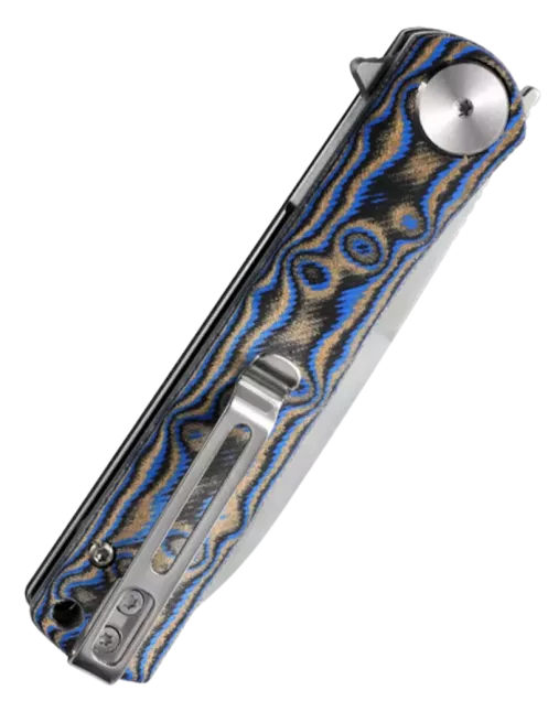 DREAMTECH D3896MBL – Couteau EDC D2 Micarta Bleu
