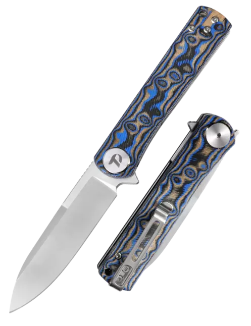 DREAMTECH D3896MBL – D2 EDC Knife Blue Micarta DREAMTECH D3896MBL – D2 EDC Knife Blue Micarta