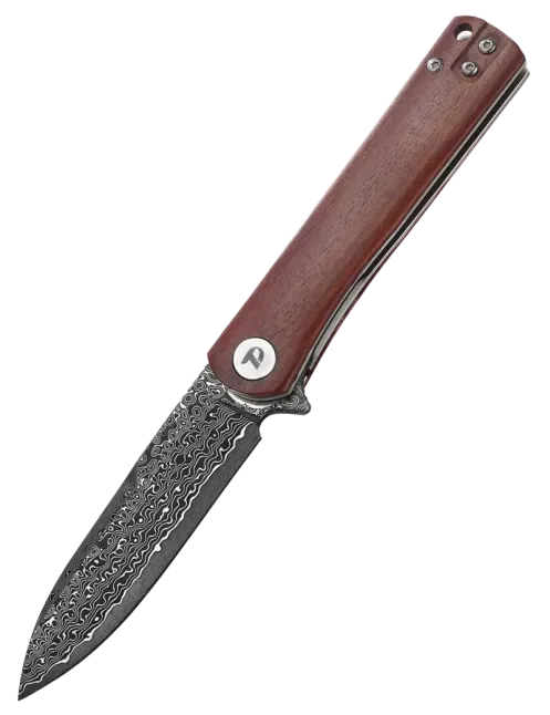 DREAMTECH D3896WD – Damascus EDC Knife Wood Handle
