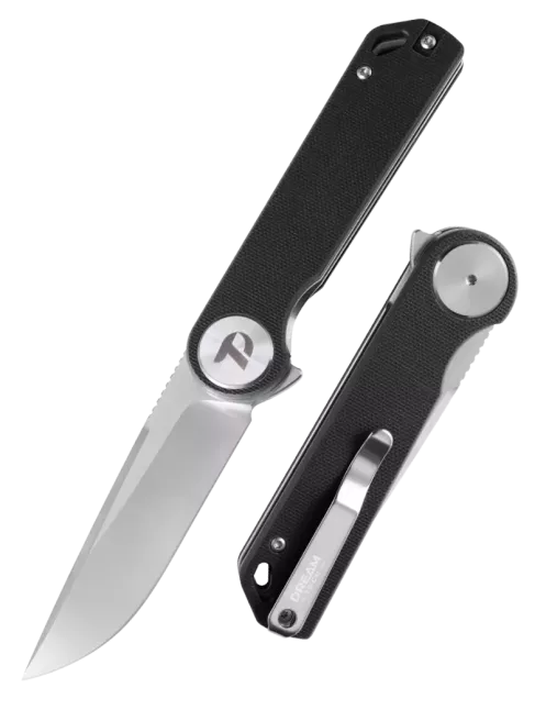 DREAMTECH D3897GB – Couteau EDC D2 G10 Noir