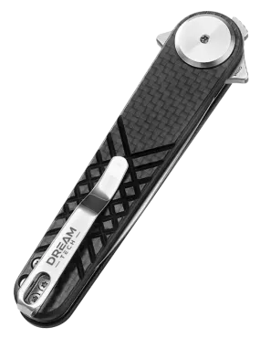 DREAMTECH D4052CF – Couteau EDC 14C28N Fibre Carbone