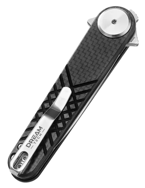 DREAMTECH D4052CF – Couteau EDC 14C28N Fibre Carbone