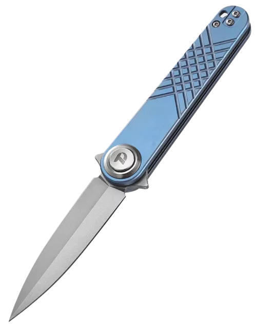 DREAMTECH D4052TBL – Couteau EDC 14C28N Titane Bleu