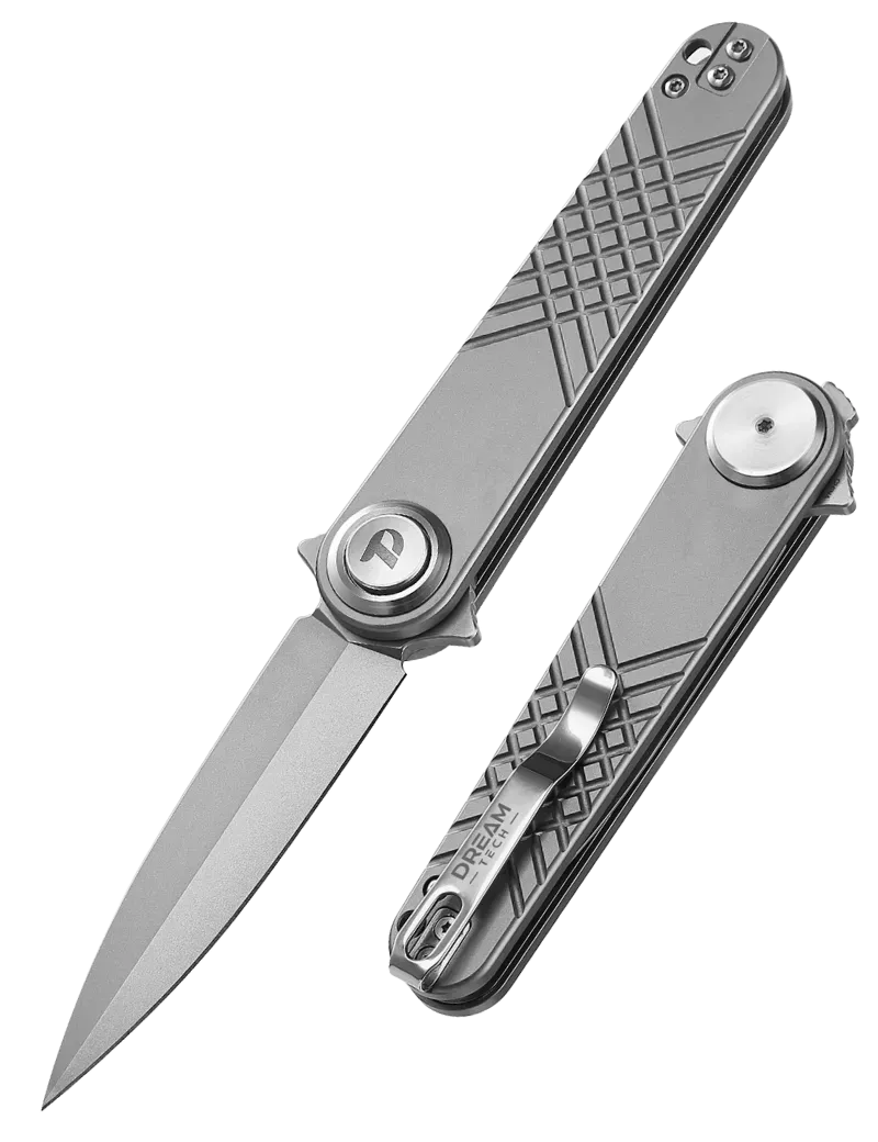 DREAMTECH D4052TG – 14C28N EDC Gray Titanium Knife