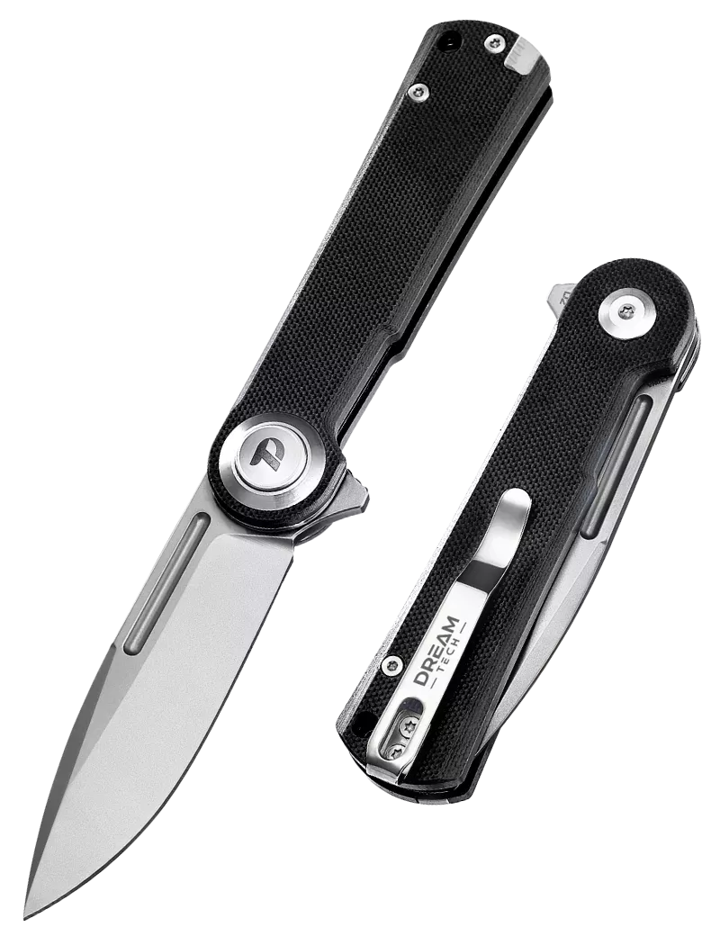 DREAMTECH D4134GB – Couteau EDC D2 G10 Noir