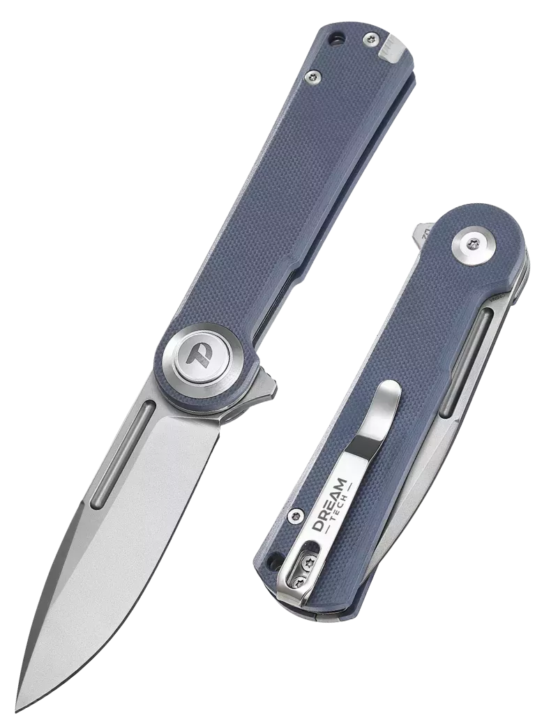 DREAMTECH D4134GBL – Couteau EDC D2 G10 Bleu