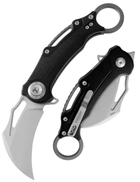 DREAMTECH D4221AB – Couteau EDC 14C28N Hawkbill Noir