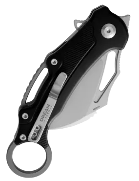 DREAMTECH D4221AB – Couteau EDC 14C28N Hawkbill Noir