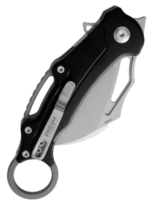 DREAMTECH D4221AB – Couteau EDC 14C28N Hawkbill Noir