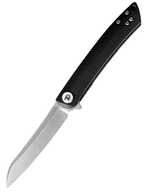 DREAMTECH D4224SB – Couteau EDC D2 Sheepfoot G10 Noir