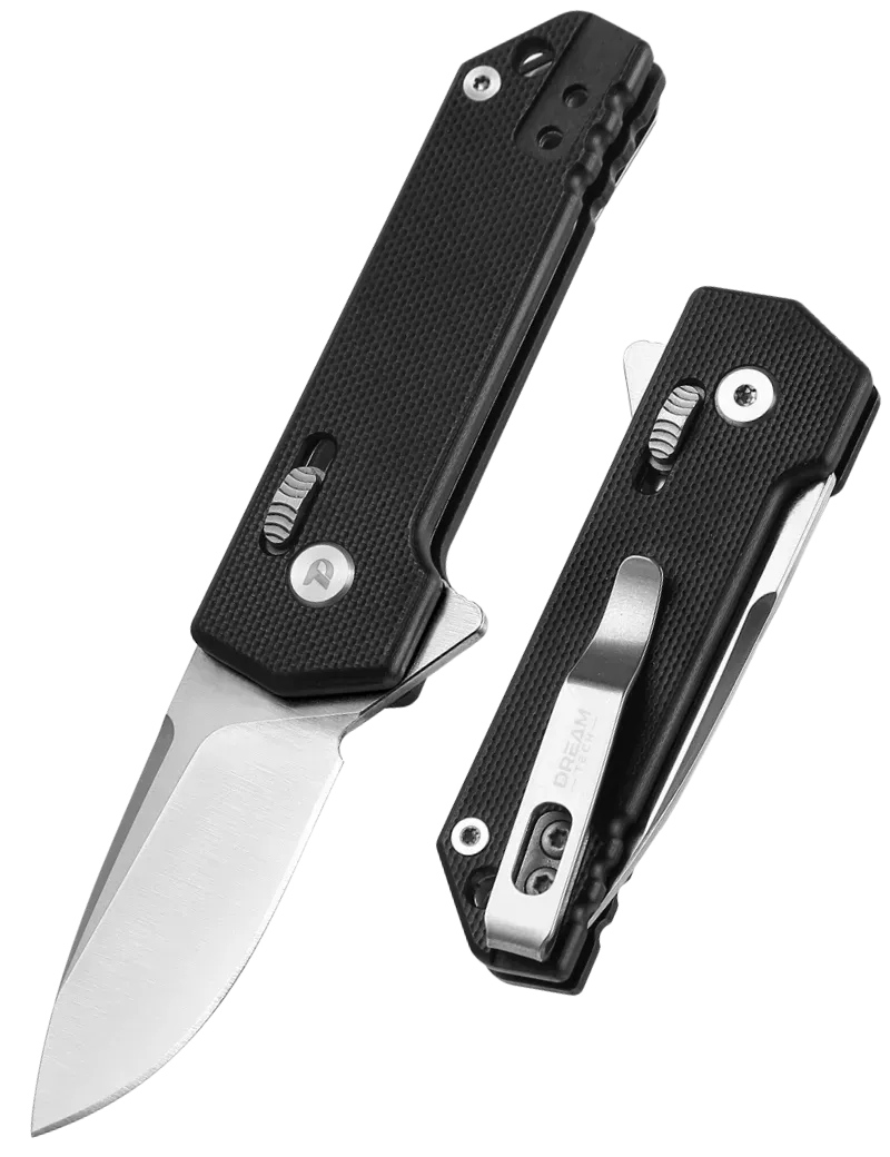 DREAMTECH D4251GB – Couteau EDC Compact D2 G10 Noir