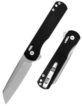 DREAMTECH D4253GB – Couteau EDC D2 Sheepfoot G10 Noir