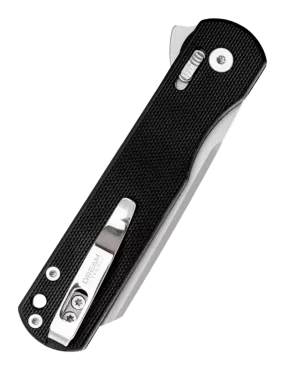 DREAMTECH D4253GB – Couteau EDC D2 Sheepfoot G10 Noir