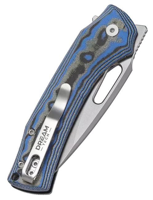 DREAMTECH D4542MBL – Couteau EDC D2 Micarta Multicolore