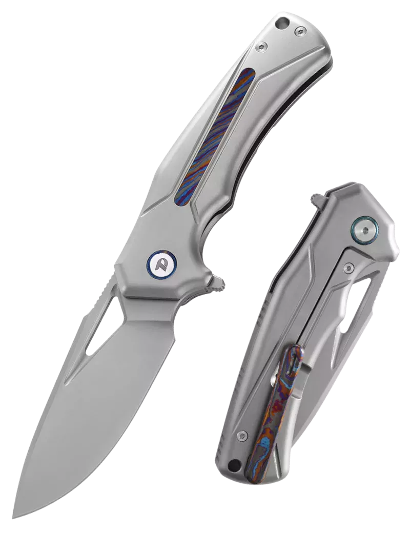 DREAMTECH D9402G – Couteau EDC M390 Titane Zirconium Damas