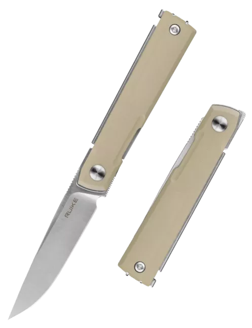 RUIKE D712-T – Couteau EDC 8Cr13MoV G10 Blanc