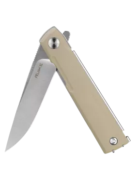 RUIKE D712-T – Couteau EDC 8Cr13MoV G10 Blanc