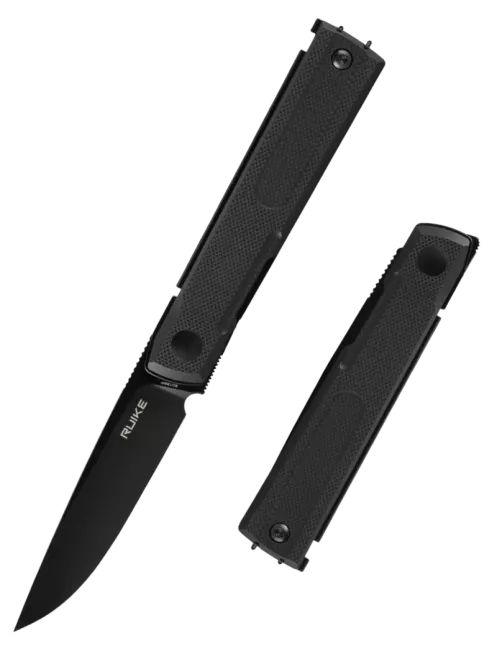 RUIKE D712-B – Couteau EDC 8Cr13MoV G10 Noir