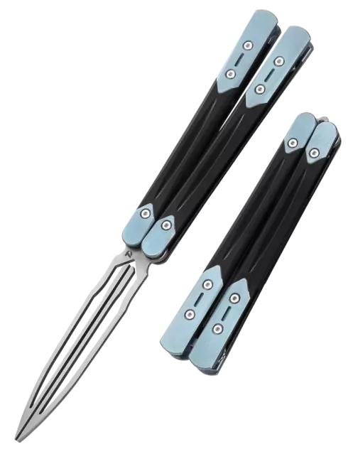DREAMTECH D4548SBL – 7Cr17 Aluminum Titanium Balisong Trainer