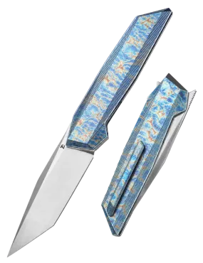 DREAMTECH D4458TF – CPM20CV Tanto EDC Knife Flame Titanium