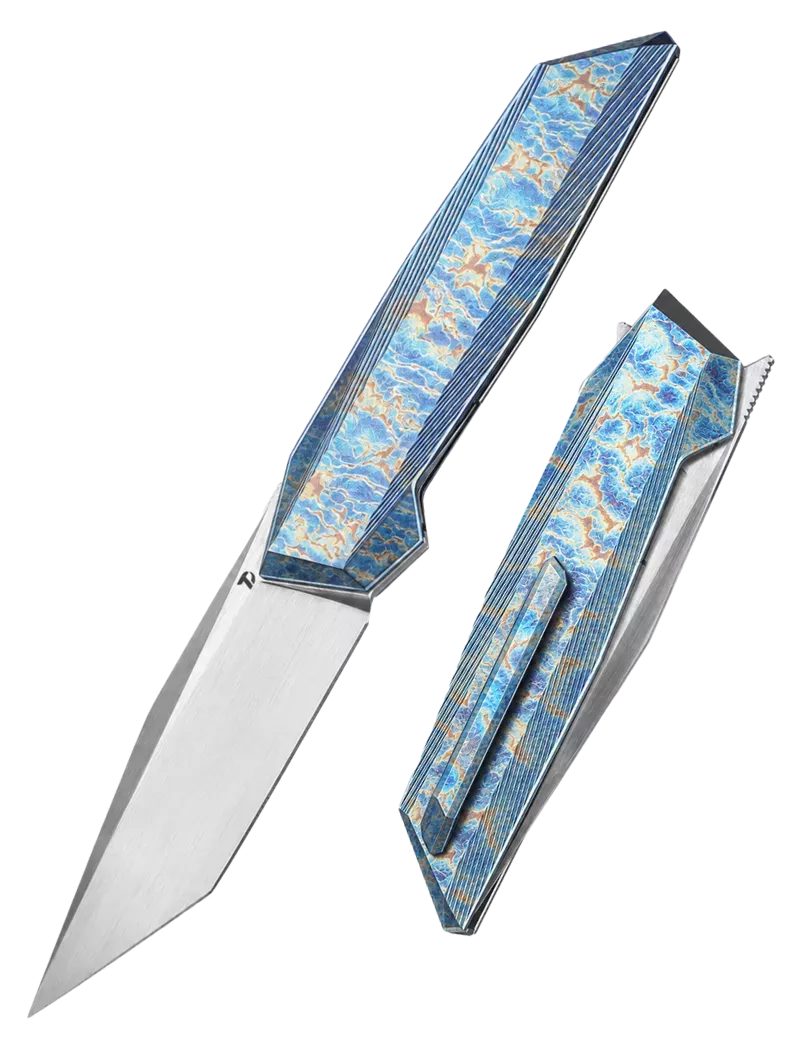 DREAMTECH D4458TF – CPM20CV Tanto EDC Knife Flame Titanium