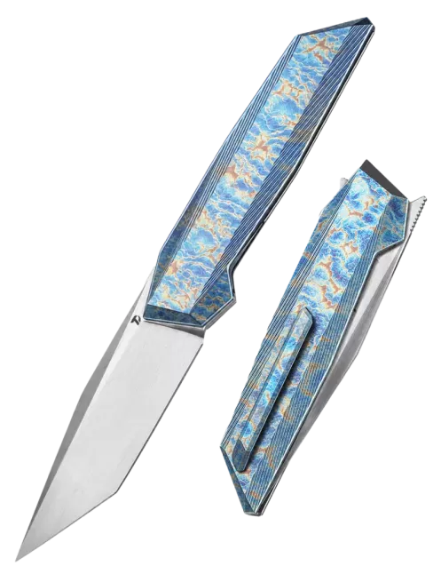 DREAMTECH D4458TF – Couteau EDC CPM20CV Tanto Titane Flame