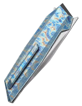 DREAMTECH D4458TF – Couteau EDC CPM20CV Tanto Titane Flame