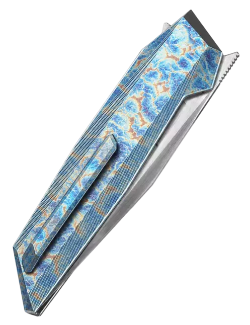DREAMTECH D4458TF – CPM20CV Tanto EDC Knife Flame Titanium