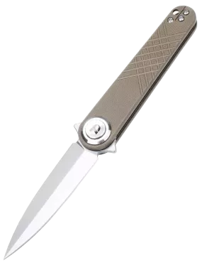 DREAMTECH D4052GD – Couteau EDC 14C28N G10 Desert Tan