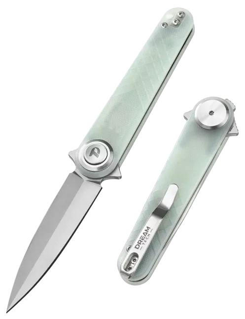 DREAMTECH D4052GJ – 14C28N EDC Knife Jade G10