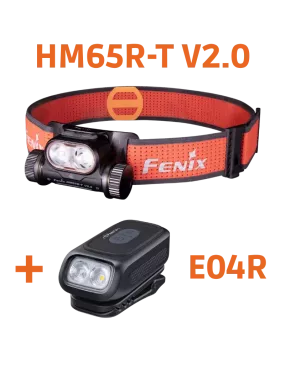 FENIX HM65R-T V2 + E04R Kit – Lampe Frontale 1600 lumens
