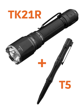 FENIX TK21R + T5 Kit – 3600 Lumen Tactical Flashlight