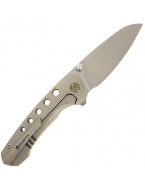 REMETTE RT-BEE Titanium M390 Knife Outdoor Folding Pocket EDC Knives with Fruit Food Fork Toothpick