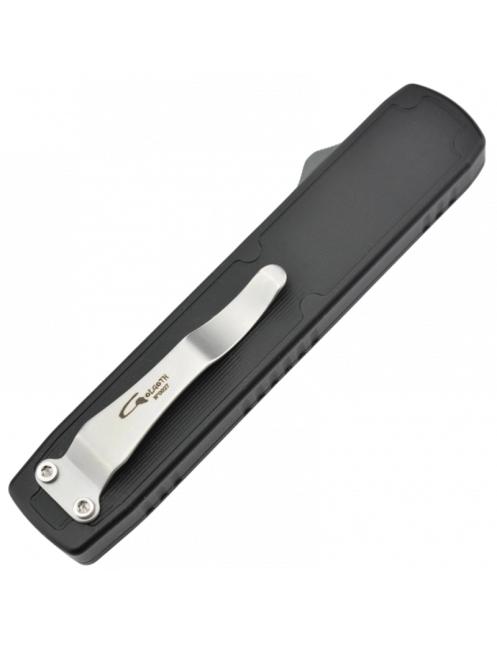 GOLGOTH G1 OTF Automatic Knife - D2 Blade and Black Aluminum Handle