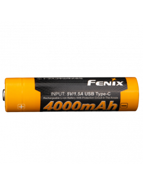 FENIX ARBL18-4000U – Batterie 18650 USB-C 4000mAh