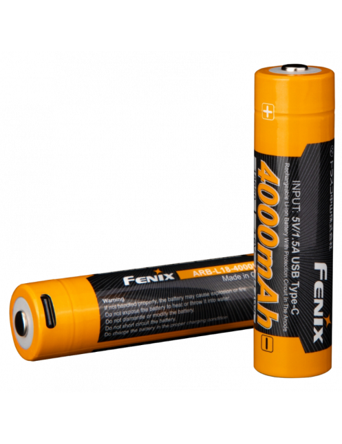 FENIX ARBL18-4000U – Batterie 18650 USB-C 4000mAh