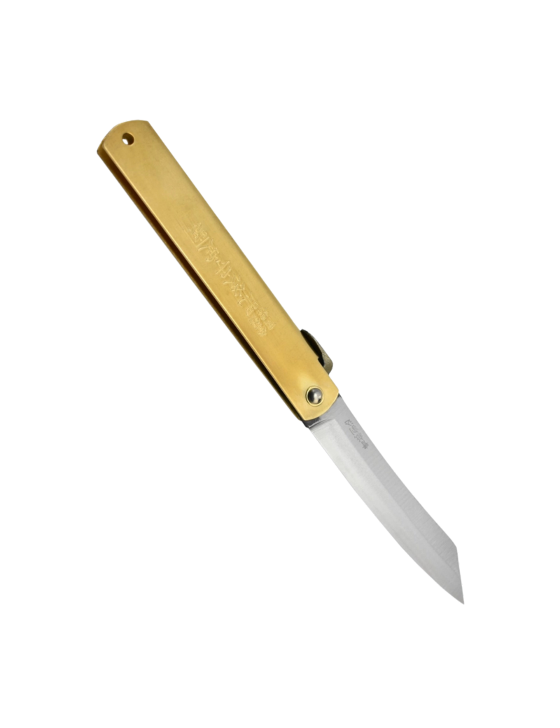 Higonokami Sanmai - Japanese Knife 215mm, Brass Handle