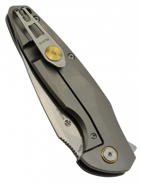 Ruike M105-TZ Couteau lame acier N690 manche titane TC4
