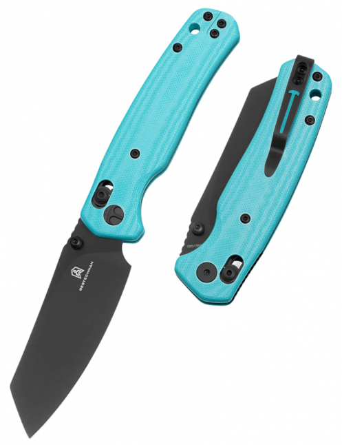 Bestechman Cicada’s Wing BMK06J Folding Knife Blue G10