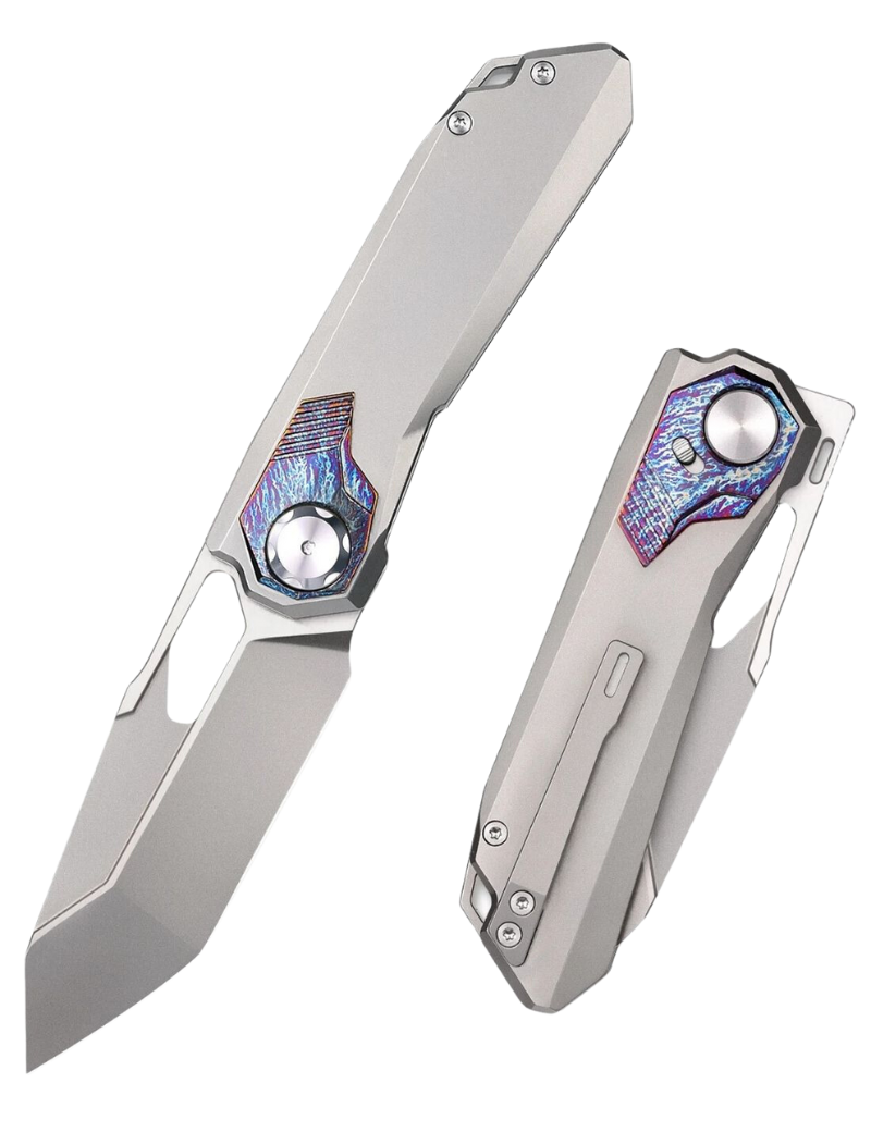 REMETTE - RT-Peregrine Falcon Titanium M390 Knife Folding Pocket Knives RTT1-GX with Safety Lock