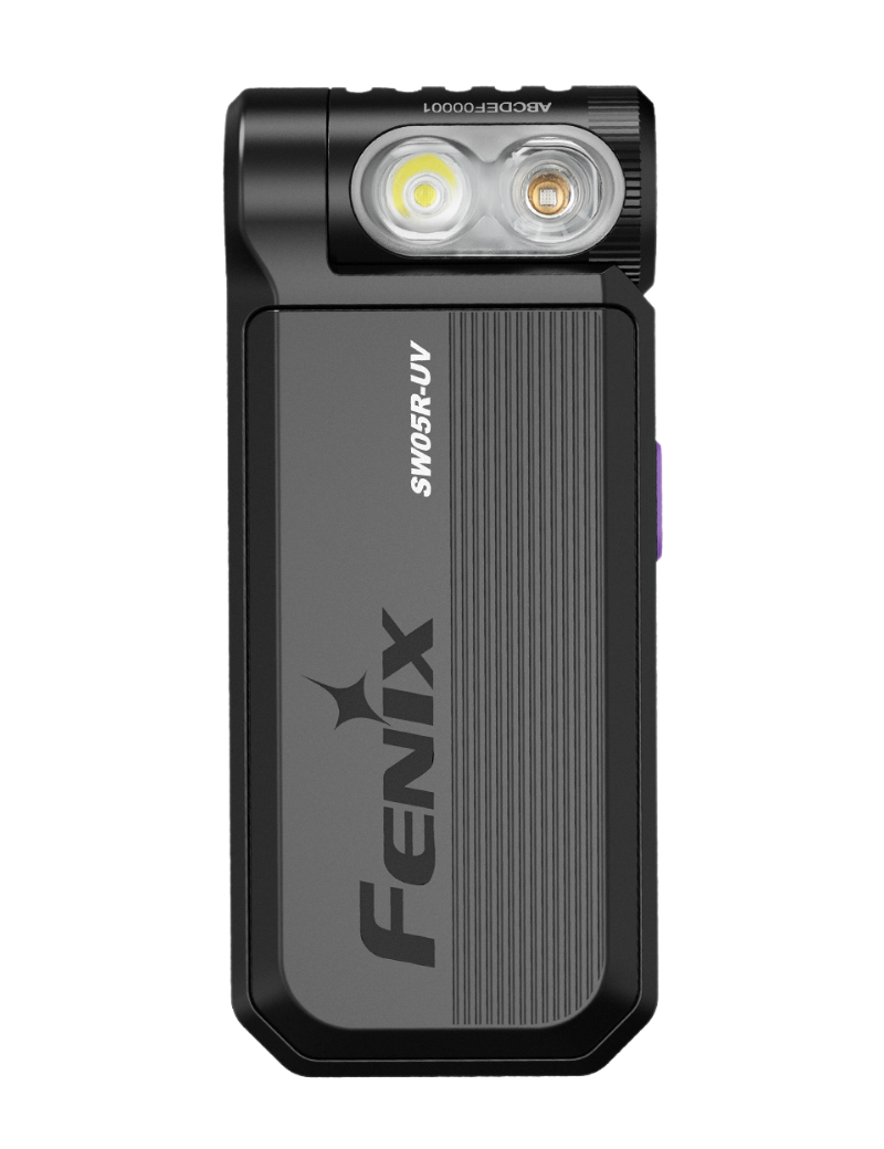 FENIX SW05R-UV Black – Lampe rechargeable UV 150 lumens