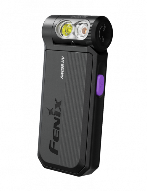 FENIX SW05R-UV Black – Lampe rechargeable UV 150 lumens